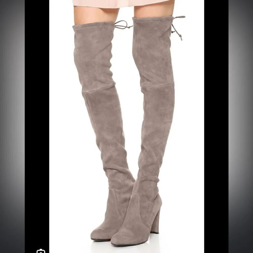 Stuart Weitzman Highland Boot in Topo - Picture 2 of 12